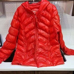 Women's Red Puffer Jacket